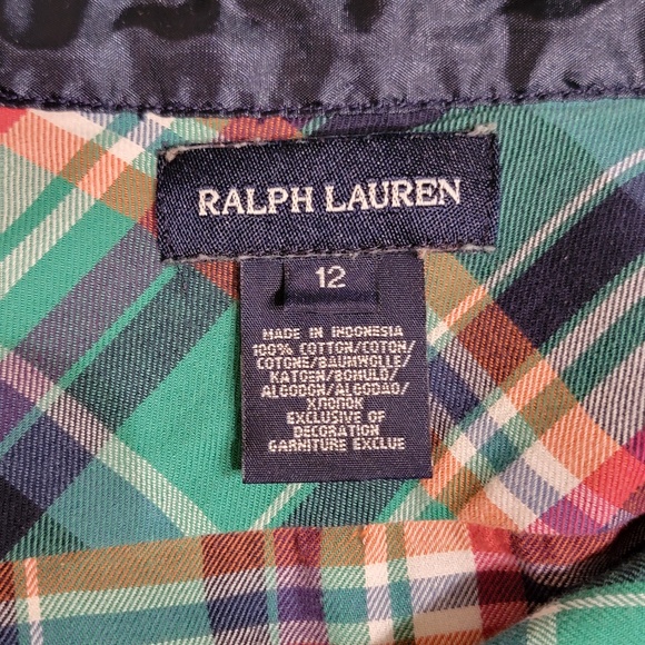Ralph Lauren Blue Label Colorful Plaid Kids Dress - Picture 4 of 4